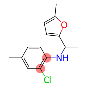 2-chloro-4-methyl-N-[1-(5-methylfuran-2-yl)ethyl]aniline