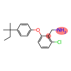 {2-chloro-6-[4-(2-methylbutan-2-yl)phenoxy]phenyl}methanamine