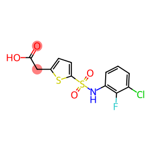 2-{5-[(3-chloro-2-fluorophenyl)sulfamoyl]thiophen-2-yl}acetic acid
