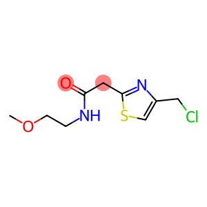 2-[4-(chloromethyl)-1,3-thiazol-2-yl]-N-(2-methoxyethyl)acetamide