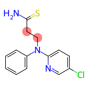 3-[(5-chloropyridin-2-yl)(phenyl)amino]propanethioamide