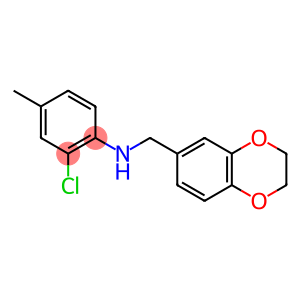 2-chloro-N-(2,3-dihydro-1,4-benzodioxin-6-ylmethyl)-4-methylaniline