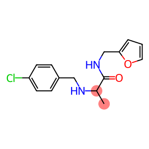 2-{[(4-chlorophenyl)methyl]amino}-N-(furan-2-ylmethyl)propanamide