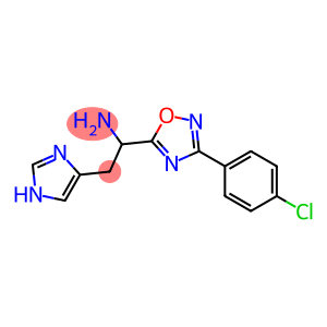 1-[3-(4-chlorophenyl)-1,2,4-oxadiazol-5-yl]-2-(1H-imidazol-4-yl)ethan-1-amine