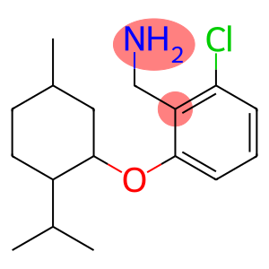 (2-chloro-6-{[5-methyl-2-(propan-2-yl)cyclohexyl]oxy}phenyl)methanamine