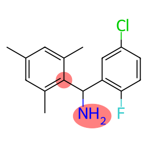 (5-chloro-2-fluorophenyl)(2,4,6-trimethylphenyl)methanamine