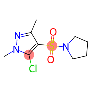 5-CHLORO-1,3-DIMETHYL-4-(TETRAHYDRO-1H-PYRROL-1-YLSULFONYL)-1H-PYRAZOLE