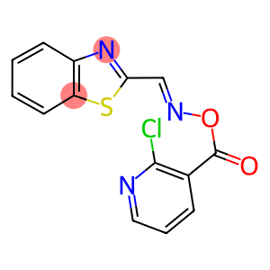 2-[(([(2-CHLOROPYRIDIN-3-YL)CARBONYL]OXY)IMINO)METHYL]-1,3-BENZOTHIAZOLE