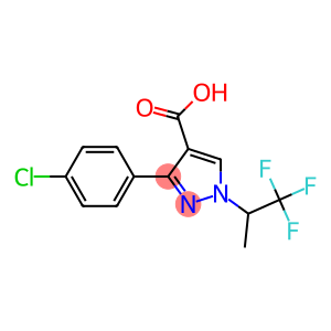 3-(4-CHLORO-PHENYL)-1-(2,2,2-TRIFLUORO-1-METHYL-ETHYL)-1H-PYRAZOLE-4-CARBOXYLIC ACID