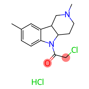 2-CHLORO-1-(2,8-DIMETHYL-1,2,3,4,4A,9B-HEXAHYDRO-5H-PYRIDO[4,3-B]INDOL-5-YL)-1-ETHANONE HYDROCHLORIDE