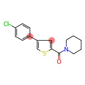 [[4-(4-CHLOROPHENYL)THIOPHEN-2-YL]CARBONYL]PIPERIDINE