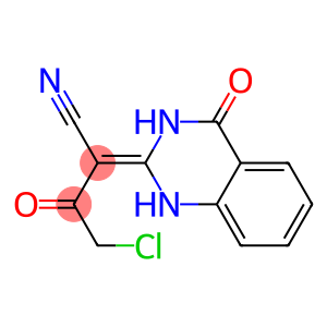 4-CHLORO-3-OXO-2-(4-OXO-3,4-DIHYDROQUINAZOLIN-2(1H)-YLIDENE)BUTANENITRILE