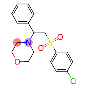 4-{2-[(4-chlorophenyl)sulfonyl]-1-phenylethyl}morpholine