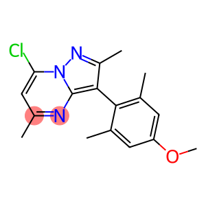 7-CHLORO-3-(4-METHOXY-2,6-DIMETHYLPHENYL)-2,5-DIMETHYLPYRAZOLO[1,5-A]PYRIMIDINE