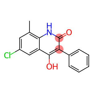 6-chloro-4-hydroxy-8-methyl-3-phenyl-1,2-dihydroquinolin-2-one