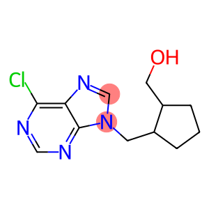 6-chloro-9-(2-(hydroxymethyl)cyclopentylmethyl)-9H-purine