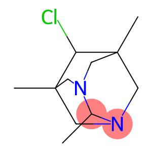 6-CHLORO-2,5,7-TRIMETHYL-1,3-DIAZATRICYCLO[3.3.1.1(3,7)]DECANE