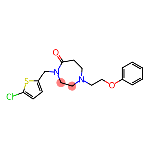 4-[(5-CHLORO-2-THIENYL)METHYL]-1-(2-PHENOXYETHYL)-1,4-DIAZEPAN-5-ONE