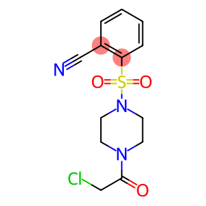 2-[[4-(CHLOROACETYL)PIPERAZIN-1-YL]SULFONYL]BENZONITRILE