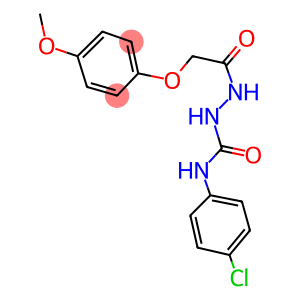 4-(4-CHLOROPHENYL)-1-(2-(4-METHOXYPHENOXY)ACETYL)SEMICARBAZIDE