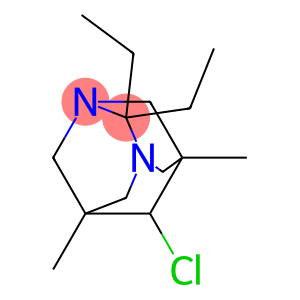 6-CHLORO-2,2-DIETHYL-5,7-DIMETHYL-1,3-DIAZATRICYCLO[3.3.1.1(3,7)]DECANE