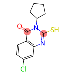 7-CHLORO-3-CYCLOPENTYL-2-MERCAPTOQUINAZOLIN-4(3H)-ONE