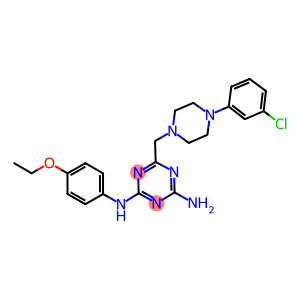 6-((4-(3-CHLOROPHENYL)PIPERAZIN-1-YL)METHYL)-N2-(4-ETHOXYPHENYL)-1,3,5-TRIAZINE-2,4-DIAMINE