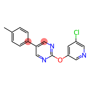 2-[(5-CHLOROPYRIDIN-3-YL)OXY]-5-(4-METHYLPHENYL)PYRIMIDINE