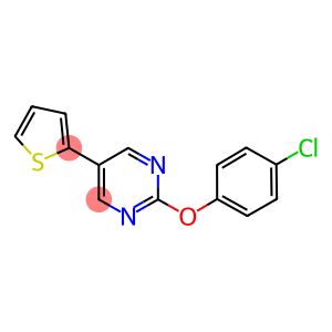 2-(4-CHLOROPHENOXY)-5-THIEN-2-YLPYRIMIDINE