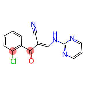2-((2-CHLOROPHENYL)CARBONYL)-3-(PYRIMIDIN-2-YLAMINO)PROP-2-ENENITRILE