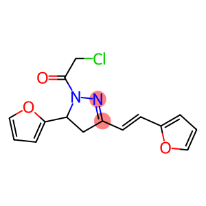 1-(CHLOROACETYL)-5-(2-FURYL)-3-[(E)-2-(2-FURYL)VINYL]-4,5-DIHYDRO-1H-PYRAZOLE