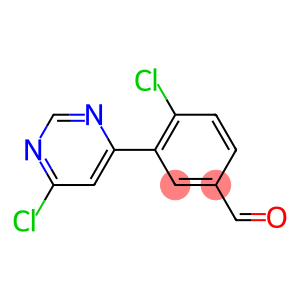 4-Chloro-3-(6-chloro-pyrimidin-4-yl)-benzaldehyde