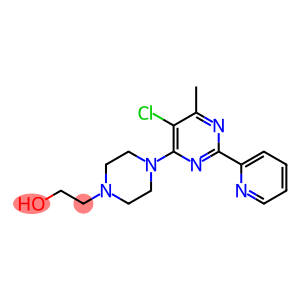 2-{4-[5-chloro-6-methyl-2-(2-pyridyl)pyrimidin-4-yl]piperazino}ethan-1-ol