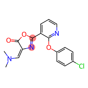 2-[2-(4-chlorophenoxy)-3-pyridyl]-4-[(dimethylamino)methylidene]-4,5-dihydro-1,3-oxazol-5-one