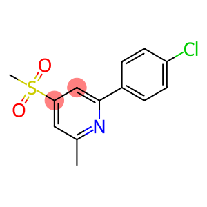 2-(4-chlorophenyl)-6-methyl-4-(methylsulfonyl)pyridine