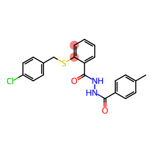 2-[(4-chlorobenzyl)sulfanyl]-N'-(4-methylbenzoyl)benzenecarbohydrazide