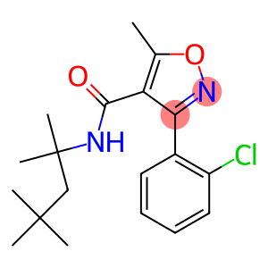 3-(2-chlorophenyl)-5-methyl-N-(1,1,3,3-tetramethylbutyl)-4-isoxazolecarboxamide