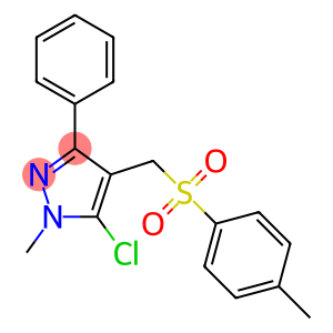 5-chloro-1-methyl-4-{[(4-methylphenyl)sulfonyl]methyl}-3-phenyl-1H-pyrazole