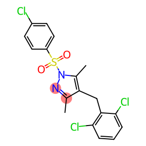 1-[(4-chlorophenyl)sulfonyl]-4-(2,6-dichlorobenzyl)-3,5-dimethyl-1H-pyrazole