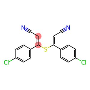 3-(4-chlorophenyl)-3-{[1-(4-chlorophenyl)-2-cyanovinyl]thio}acrylonitrile