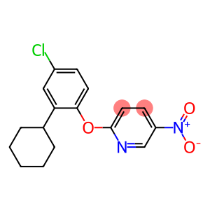 2-(4-chloro-2-cyclohexylphenoxy)-5-nitropyridine