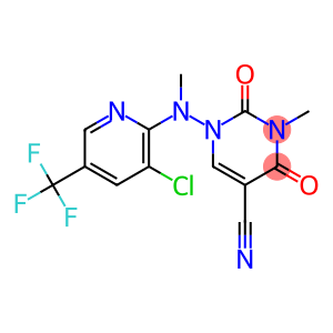 1-[[3-chloro-5-(trifluoromethyl)-2-pyridinyl](methyl)amino]-3-methyl-2,4-dioxo-1,2,3,4-tetrahydro-5-pyrimidinecarbonitrile