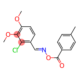 2-chloro-3,4-dimethoxy-1-({[(4-methylbenzoyl)oxy]imino}methyl)benzene