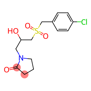 1-{3-[(4-chlorobenzyl)sulfonyl]-2-hydroxypropyl}-2-pyrrolidinone