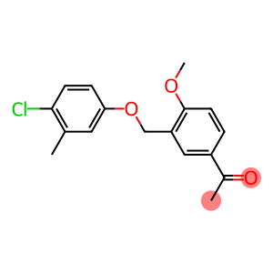 1-{3-[(4-chloro-3-methylphenoxy)methyl]-4-methoxyphenyl}ethan-1-one