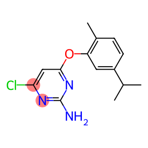 4-chloro-6-(5-isopropyl-2-methylphenoxy)pyrimidin-2-amine