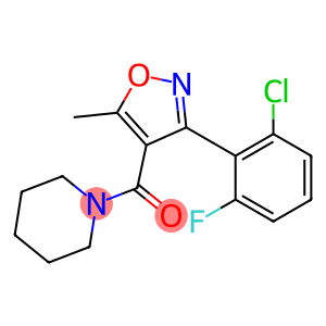 [3-(2-chloro-6-fluorophenyl)-5-methyl-4-isoxazolyl](piperidino)methanone