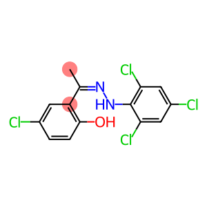 1-(5-chloro-2-hydroxyphenyl)ethan-1-one 1-(2,4,6-trichlorophenyl)hydrazone