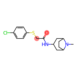 2-[(4-chlorophenyl)thio]-N-(8-methyl-8-azabicyclo[3.2.1]oct-3-yl)acetamide