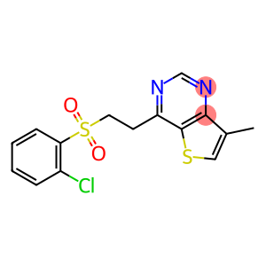 4-{2-[(2-chlorophenyl)sulfonyl]ethyl}-7-methylthieno[3,2-d]pyrimidine